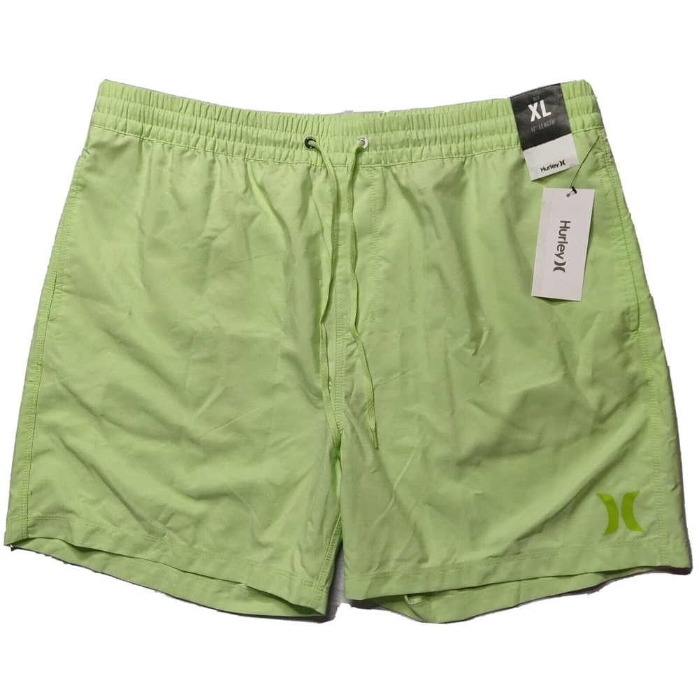 HURLEY Men XL Green One & Only Crossdye 5.5" Inseam‎ Volley Swim Shorts NEW